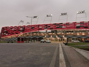 A még átadásra váró Bozsik Stadion lesz au U21-es futball Eb egyik helyszíne Fotó: Mravik Gusztáv