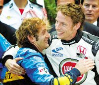 Trulli (balra) és Button örülhetett