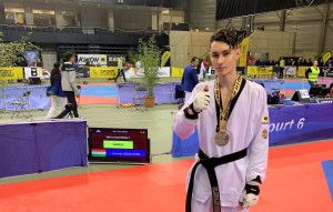 Józsa Levente bravúrbronzzal debütált a felnőtt Európa-bajnokságon Forrás: Magyar Taekwondo Szövetség