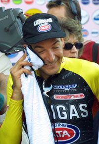 Zanette pályafutásának egyik legnagyobb sikere a 2001-es Giro szakaszgyôzelme volt (Fotó: Afp)