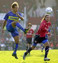 Barijho (balra) két gólt szerzett a Boca Juniorsban Barijho (balra) két gólt szerzett a Boca Juniorsban