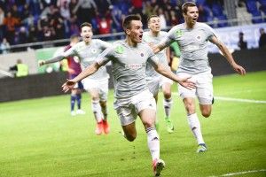 Murka Benedek (19) győztes gólt lőtt a Videoton ellen a Vasasban Fotó: Marjai János/MTI