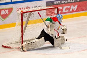 Horváth Dominik a fehérvári U18-as vb-n is remekül védett Fotó: Mura László/utanpotlassport.hu