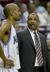 Rivers (jobbra) annak idején Grant Hill-lel is dolgozott a Magicnél