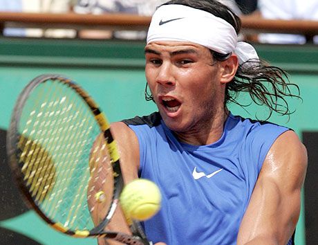 Rafael Nadal már a f?re hangol