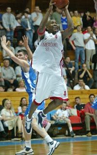 Davis arcán és teljesítményén látszott az eltökéltség, de ez kevés volt (Fotó: Meggyesi Bálint)