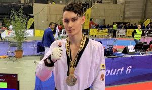 Józsa Levente 17 évesen nyert bronzérmet a felnőtt Európa-bajnokságon Forrás: wtftaekwondo.hu