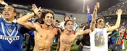 A Vélez játékosai így ünnepelték a klub hatodik bajnoki címét