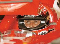 A már csak egy ponttal vezetô Michael Schumachernek javítania kell a formáján, ha meg akarja védeni világbajnoki címét (Fotó: Czagány Balázs)