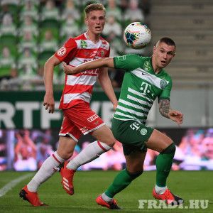 A diósgyőri középső védőt, Szűcs Kornélt (18) rengetegszer próbára tették a ferencvárosi támadók Forrás: fradi.hu/Facebook