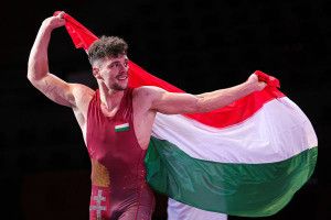 Váncza István (67 kg) szerezte a magyar csapat egyetlen aranyérmét Szkopjéban Forrás: Kadir Caliskan / UWW