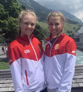 Drahota-Szabó Dorka (balról) és Nagy Adrienn érte el 2019-ben a legnagyobb korosztályos válogatott sikert. Az egyéni U18-as Európa-bajnokság páros küzdelmeiben nyertek bronzérmet