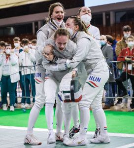 Nagyot küzdöttek a negyedik helyen záró tőröző lányok Fotó: Bizzi Team