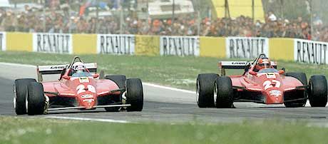 Villeneuve 1982-ben gondolni sem mert arra, hogy Pironi nyer, érzelmeit nem is titkolta az eredményhirdetéskor &#8211; késôbbi halálos balesete miatt többé ki sem békülhettek&#8230;