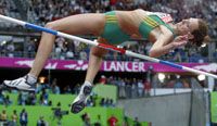 Hestrie Cloete élete legjobbjával, 206 centiméterrel gyôzött nôi magasugrásban
