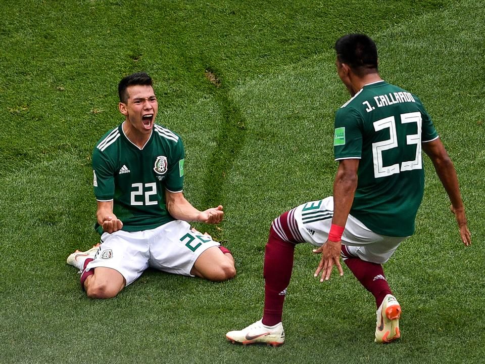 Hirving Lozano gólja győzelmet ért Németország ellen (Fotó: AFP)