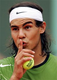 Rafael Nadal hiába kért csendet a közönségtől (fotó: Reuters)
