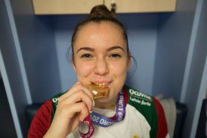 Pál Tamara is tagja volt a junior Európa-bajnokságot nyert magyar csapatnak Fotó: Facebook/MKSZ
