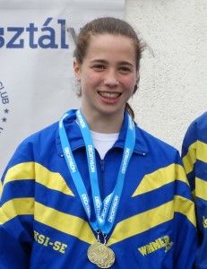 Gulyás Michelle hibátlan teljesítménnyel győzött a jövő évi ifjúsági olimpia európai kvalifikációs versenyén Forrás: pentathlon.hu