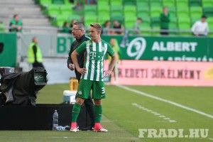 Kundrák Norbert beálláshoz készülődik élete első NB I-es mérkőzésén Forrás: Ferencváros Facebook