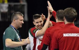 Máthé Dominik bátor játékkal és hat góllal mutatkozott be a svédek ellen a felnőtt vb-n Fotó: Illyés Tibor/MTI