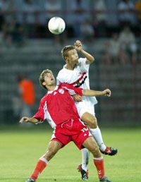 Vadócz Krisztián (jobbra) számára a gyôzelem ellenére is pechesen indult az évad (Fotó: M. Németh Péter)