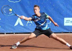 Makk Péter a fontos pontokat rendre megnyerte a junior Roland Garroson Fotó: Zádor Péter/MTSZ