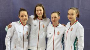 Balról: Polonyi Petra, Papp Jázmin, Marosi Gréta és Kollár Anna Forrás: hunfencing.hu