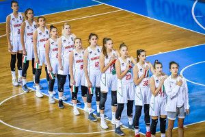 Az U16-os leánycsapat a nyári, U16-os szkopjei Európa-bajnokságon Forrás: FIBA