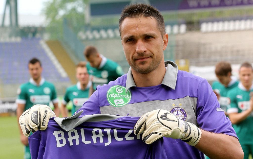 Balajcza 2006 és 2017 között több mint 300 bajnokin lépett pályára az Újpest FC-ben Forrás: ujpestfc.hu