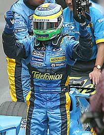 Giancarlo Fisichella a 2003-as Brazil Nagydíj után másodszor tudott futamot nyerni