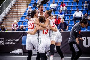 A magyar lányok a harmadik helyen zártak a hazai rendezésű 3x3-as U18-as vb-n Forrás: FIBA.Basketball