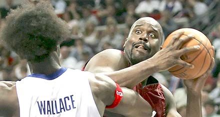 Shaq érthető módon megriadt Ben Wallace botrányos hajviselete láttán