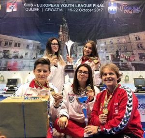 Aranyérmet nyert Eszéken a légpuskás csapat