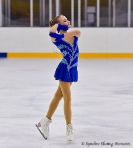 Ekker Léna a tripla flippel is megpróbálkozott Forrás: Synchro Skating Moments/MOKSZ