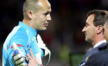 Szűcs Lajos (balra) és László Csaba: &#8222;Nem bírtam cérnával, főnök&#8230;&#8221;