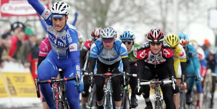 Tom Boonen (balra) a második sprintbefutót is megnyerte a Párizs&#8211;Nizzán