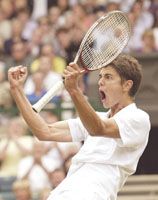 Mario Ancic (képünkön) elôször indult Grand Slam-tornán a felnôtteknél, és már elsôre nagyot alakított &#8211; megverte Roger Federert (Fotó: Reuters)