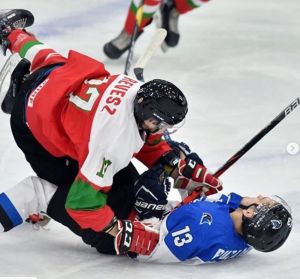 A GCK Lions magyar csatára a kijevi U20-as vb-n is keményen küzdött Fotó: Szűcs Attila/MJSZ