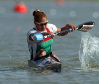 Kovács Katalin jó szokásához híven a duisburgi regatta elsô napján, az ezerméteres fináléban sem talált legyôzôre (FOTó: Danis Barna)