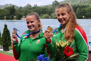 A háromszoros korosztályos világbajnok Bakó Olga (jobbra) és Biben Karina a sporton túl is legjobb barátnők