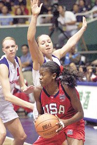 Sheryl Swoopes a fináléban is az egyik vezéregyénisége volt a Dream Teamnek