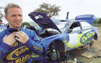 Petter Solberg, megtörve a Peugeot-k egyeduralmát, két szakaszt nyert szombaton (Fotó: AFP)