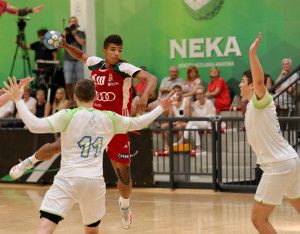 Nkousa Dávid remekül játszott a portugálok elleni győztes találkozón Forrás: MKSZ