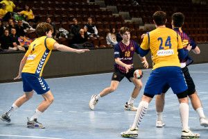 Nívós mezőny gyűlt össze a 2019-es veszprémi Balaton-kupán, a képen többek között a Barcelona U18-as együttese Forrás: Veszprém Handball Academy