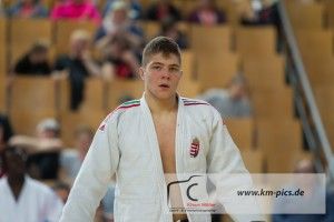 Berlin, Germany, April 30 - Csaba Toth (HUN), Kylian Bulthuis (NED) - Cadet European Cup 2017 (Photo © by Klaus Mueller. All rights reserved. Including image always credited to Klaus Mueller)