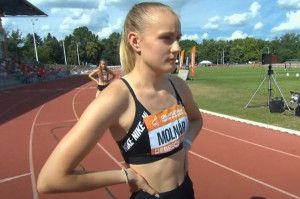 Molnár Janka U23-as csúccsal védte meg a bajnoki címét 400 m gáton Forrás: MASZ