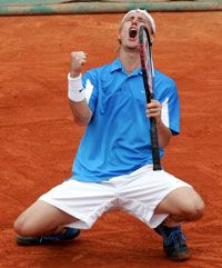 Lleyton Hewitt pályafutása során másodszor jutott be a legjobb nyolc közé a párizsi Roland Garroson