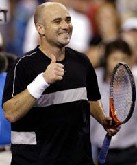 Andre Agassi Indian Wellsben ostromolta a hálót &#8211; pedig ez egyáltalán nem szokása