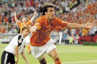 Van Nistelrooy pályafutása során elôször volt eredményes világversenyen